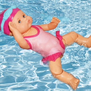 عروسک نوزاد شناگر 33 سانتی متری Swimming Doll -اسباب بازی